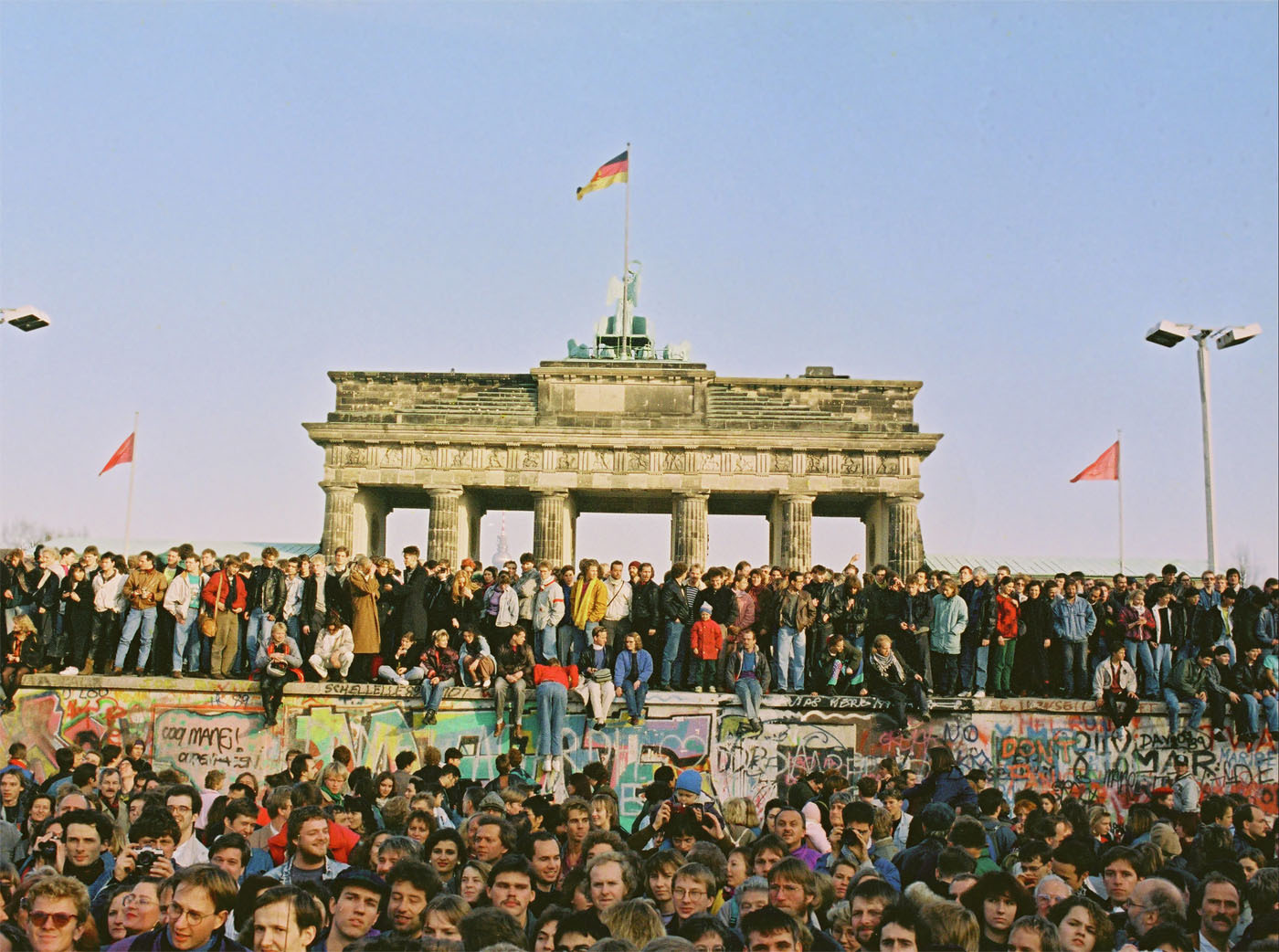 Twenty years ago, on November 9, 1989, jubilant crowds celebrated the opening of border crossings along the Berlin Wall. To find out more about the Berlin Wall, please visit www.Germany.info/withoutwalls. Copyright: Press and Information Office of the Federal Government of Germany. (PRNewsFoto/German Embassy Washington, DC)